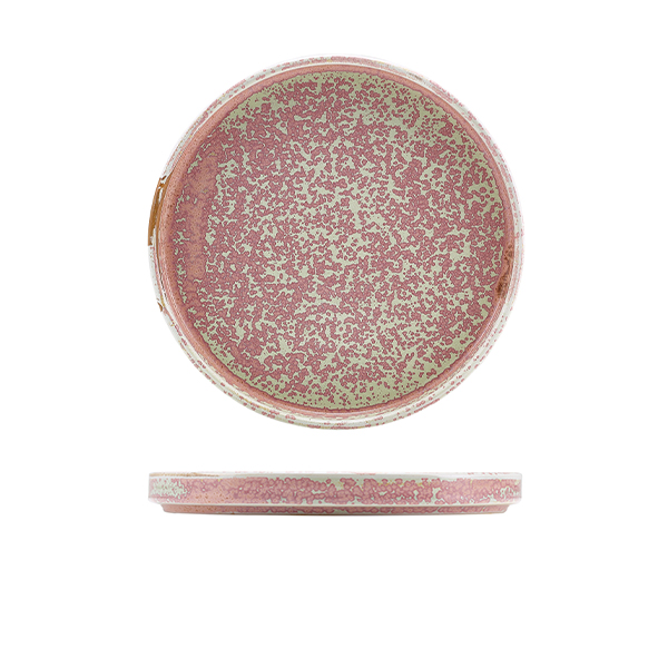 Terra Porcelain Rose Low Presentation Plate 21cm (Pack of 6)