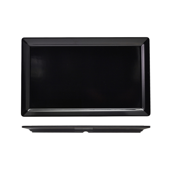 GenWare Melamine Black Platter GN 1/1