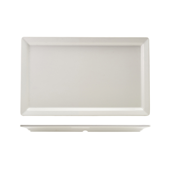 [BC-NMEL11-WT] White Melamine Platter GN 1/1 Size 53 X 32cm