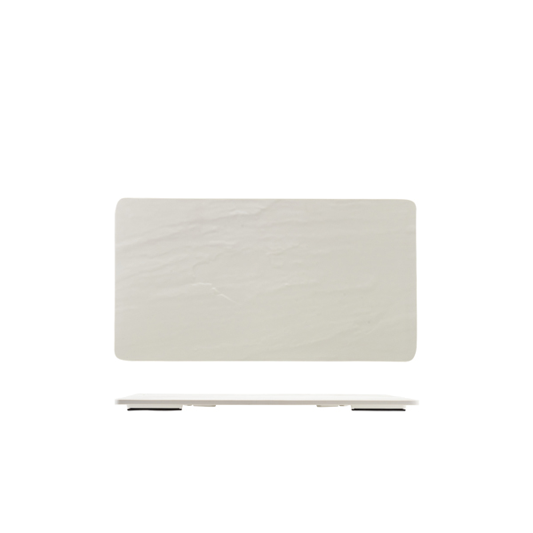 GenWare Melamine White Slate Effect Platter GN 1/3