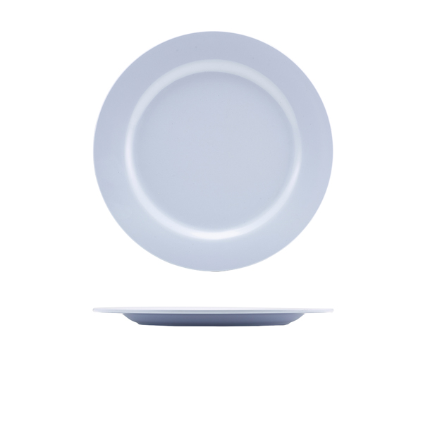 Genware 9" Melamine Dinner Plate White (Pack of 12)