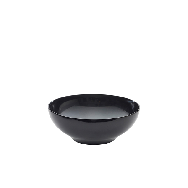 GenWare Melamine Black Round Buffet Bowl 25.7cm