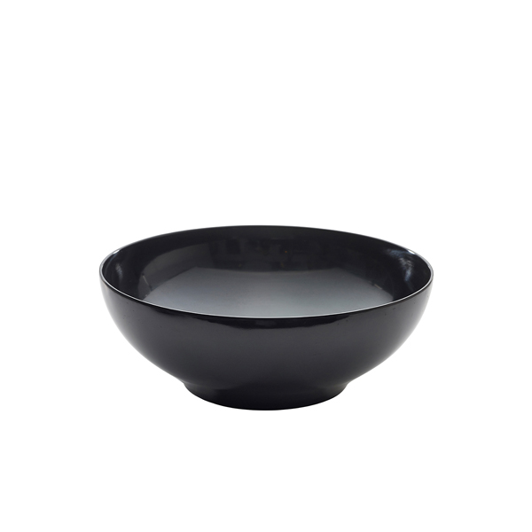GenWare Melamine Black Round Buffet Bowl 35.5cm