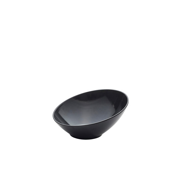 GenWare Melamine Black Slanted Buffet Bowl 21cm