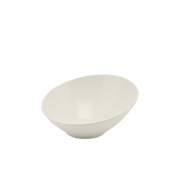 [BC-NMELSLB-30] GenWare Melamine White Slanted Buffet Bowl 30cm