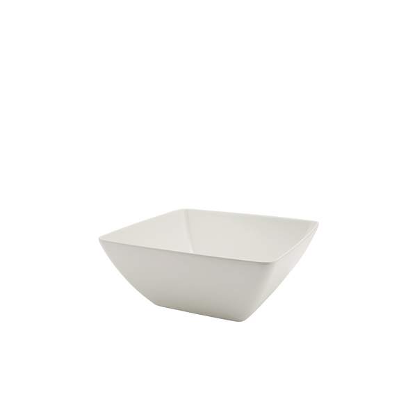 [BC-NMELSQB-28] GenWare Melamine White Curved Square Bowl 26.2cm