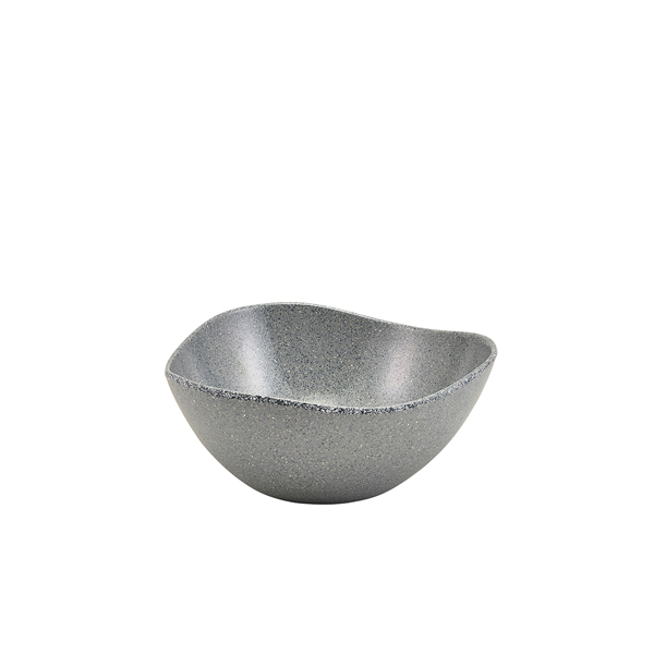 [BC-NMELTRB-25G] GenWare Melamine Grey Granite Triangular Buffet Bowl 25cm