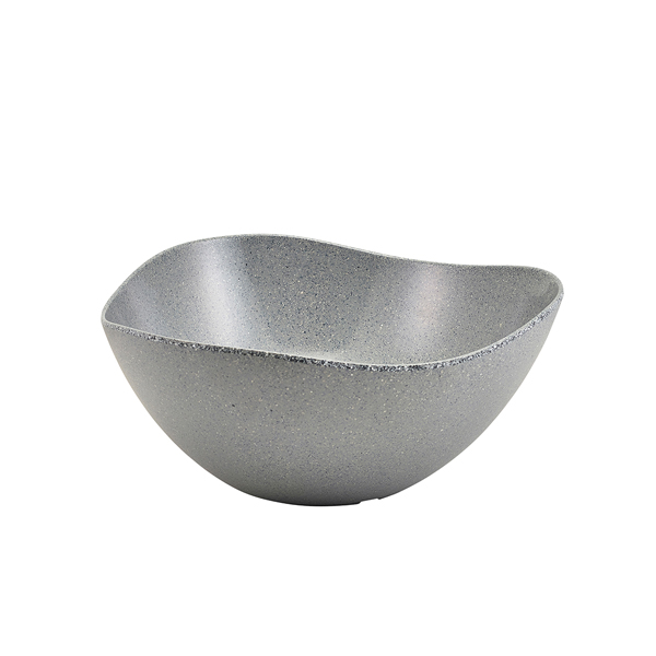 GenWare Melamine Grey Granite Triangular Buffet Bowl 35cm