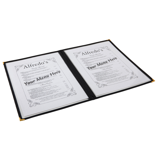 American Style Clear Menu Holder - 2 Page