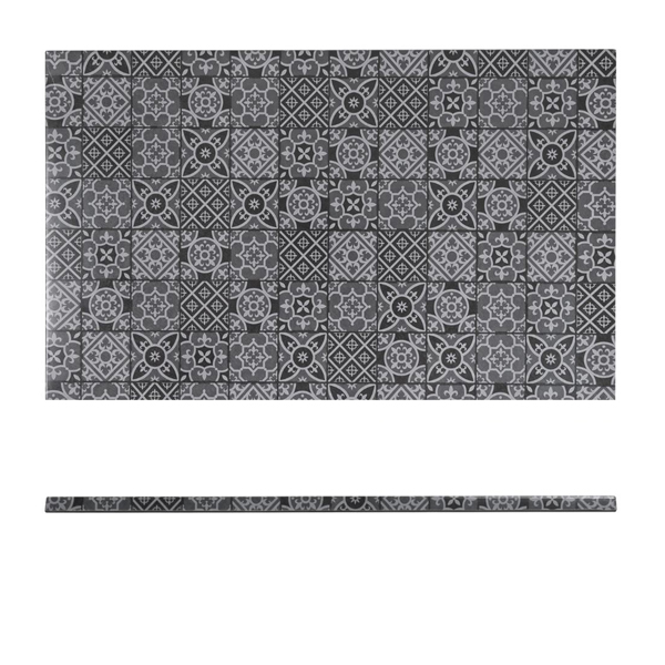 [BC-NMK110872] Black Marrakesh Melamine GN 1/1 Slab 53 x 32.5cm