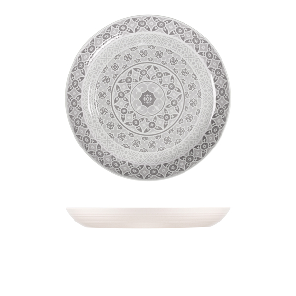 [BC-NMK380973] White Marrakesh Melamine Bowl 38 x 4.5cm