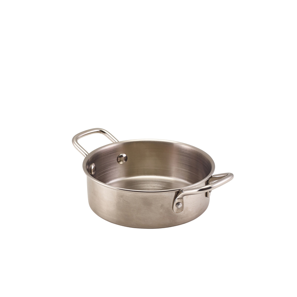 [BC-NMSCD12] GenWare Mini Stainless Steel Casserole Dish 12.8 x 4.2cm (Pack of 12)