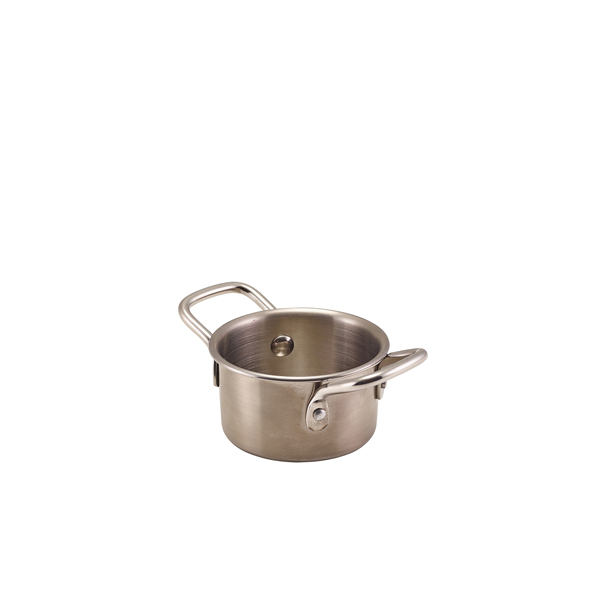 [BC-NMSCD8] GenWare Mini Stainless Steel Casserole Dish 8.6 x 4.7cm (Pack of 12)