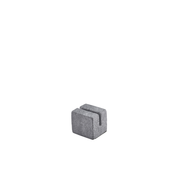 [BC-NMSH3G] Grey Marble Sign Holder 3 x 2.5 x 2.5cm