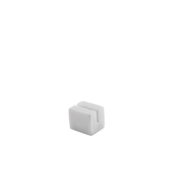 [BC-NMSH3W] White Marble Sign Holder 3 x 2.5 x 2.5cm