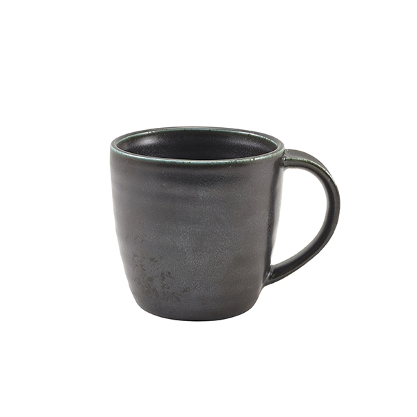 Terra Porcelain Black Mug 30cl/ 10.5oz (Pack of 6)