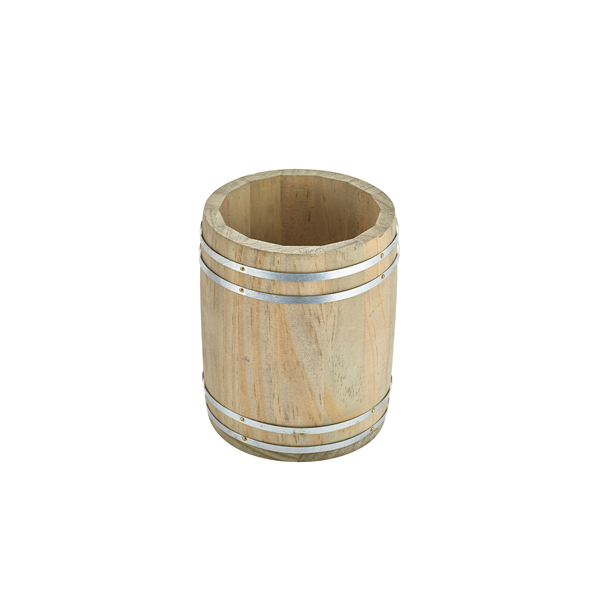 [BC-NMWB11] Miniature Wooden Barrel 11.5Dia x 13.5cm