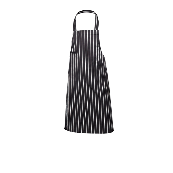 Navy Butchers Stripe Bib Apron 70cm X 100cm