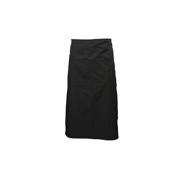[BC-NNA10] Black Waist Apron W/ Split Pocket 70cm Long