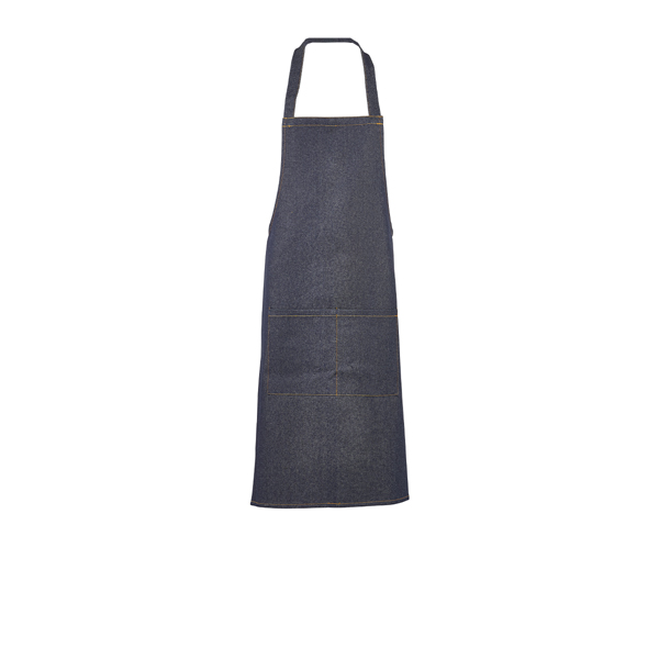 [BC-NNA22] Unwashed Denim Bib Apron 70 x 90cm