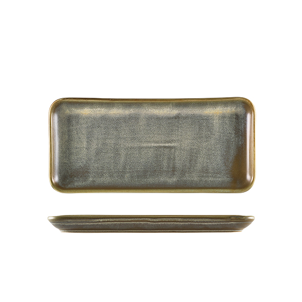 [BC-NNR-PMG27] Terra Porcelain Matt Grey Narrow Rectangular Platter 27 x 12.5cm (Pack of 6)