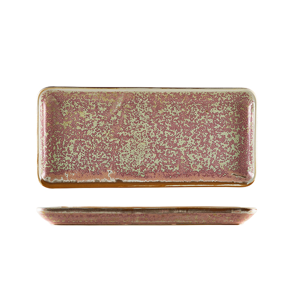 [BC-NNR-PRS30] Terra Porcelain Rose Narrow Rectangular Platter 31 x 14cm (Pack of 6)