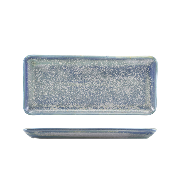 Terra Porcelain Seafoam Narrow Rectangular Platter 31 x 14cm (Pack of 6)