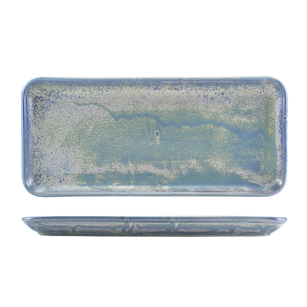 Terra Porcelain Seafoam Narrow Rectangular Platter 36 x 16.5cm (Pack of 3)