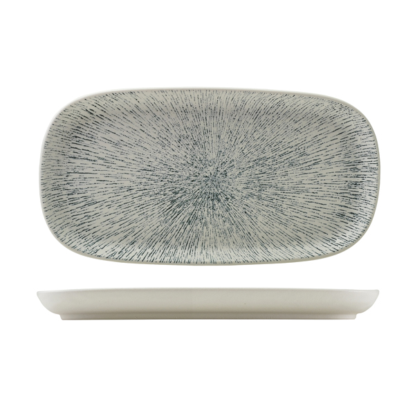 Sereno Porcelain Strato Rectangular Platter 35 x 18cm (Pack of 3)