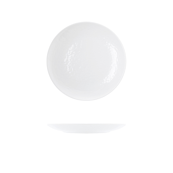 White Osaka Melamine Side Plate 23cm (Pack of 12)