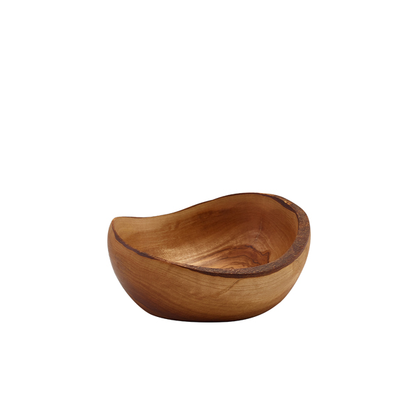 GenWare Olive Wood Rustic Bowl 13cm (Pack of 6)