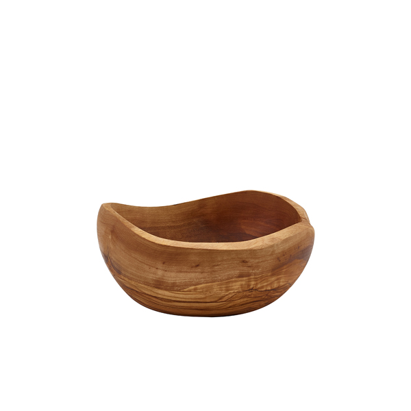 [BC-NOWRB15] GenWare Olive Wood Rustic Bowl 15cm (Pack of 6)