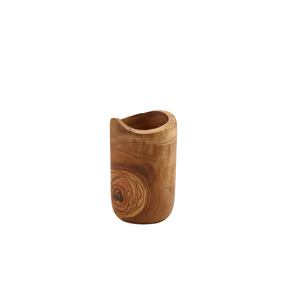 [BC-NOWRCH] GenWare Olive Wood Rustic Cutlery Holder