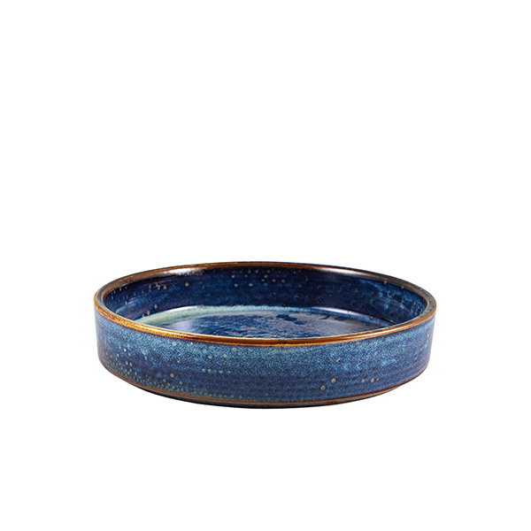Terra Porcelain Aqua Blue Presentation Bowl 20.5cm (Pack of 6)