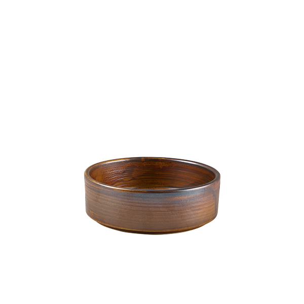 Terra Porcelain Rustic Copper Presentation Bowl 13cm (Pack of 6)