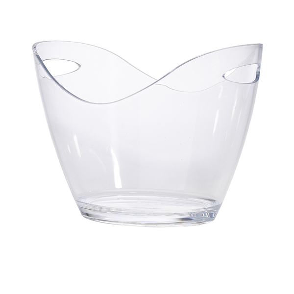 Clear Plastic Champagne Bucket Large