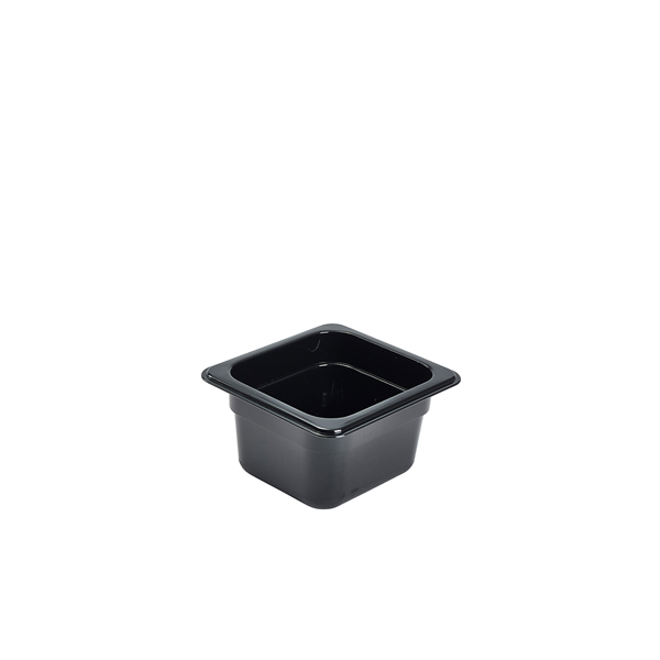 1/6 -Polycarbonate GN Pan 100mm Black
