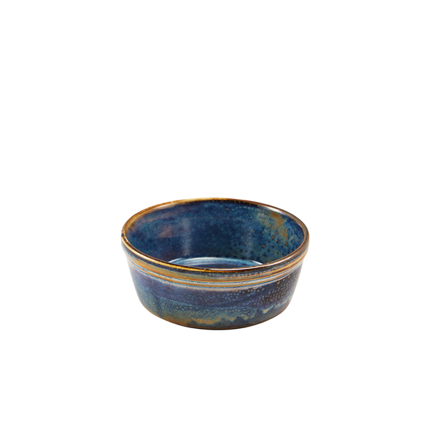 Terra Porcelain Aqua Blue Round Pie Dish 13.6cm (Pack of 6)