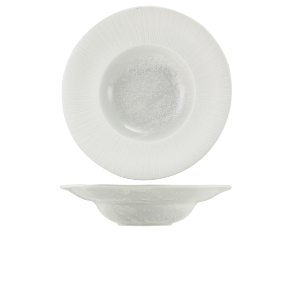 [BC-NPD-PLC28] Incise Porcelain Lucine Pasta Dish 28cm (Pack of 6)