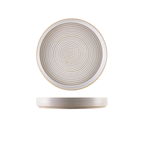[BC-NPR-ABR18] Antigo Stoneware Barley Presentation Plate 18cm (Pack of 6)