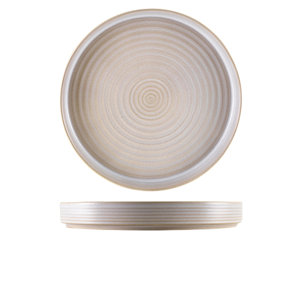 [BC-NPR-ABR26] Antigo Stoneware Barley Presentation Plate 26cm (Pack of 6)