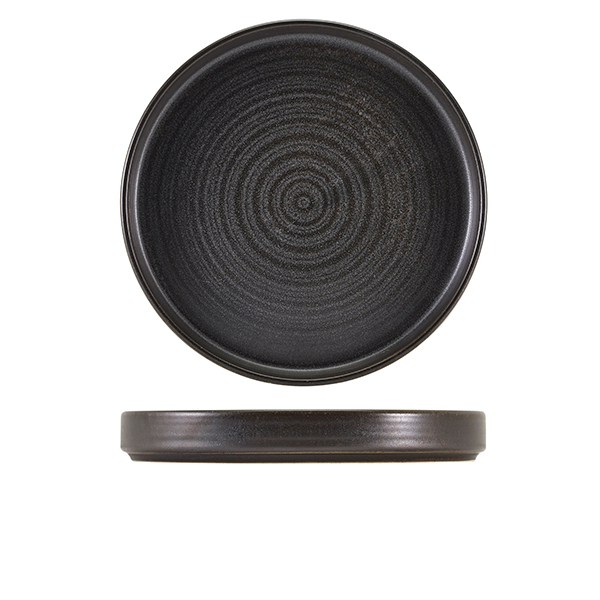 [BC-NPR-PBK26] Terra Porcelain Black Presentation Plate 26cm (Pack of 6)