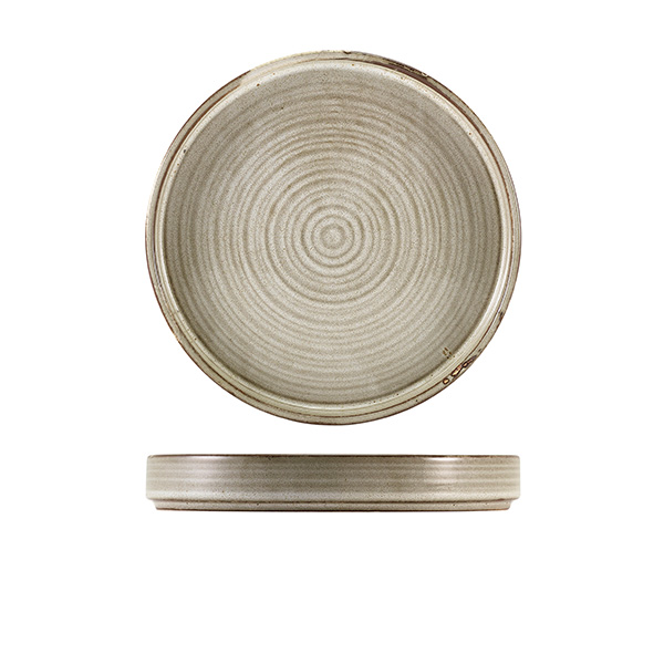 Terra Porcelain Grey Presentation Plate 20.5cm (Pack of 6)