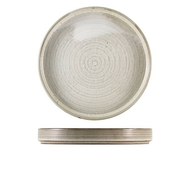 Terra Porcelain Grey Presentation Plate 26cm (Pack of 6)