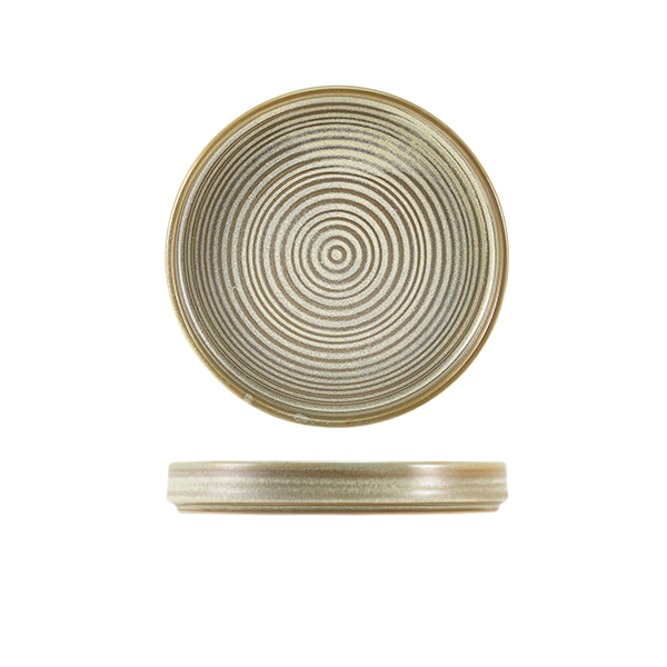 Terra Porcelain Matt Grey Presentation Plate 18cm (Pack of 6)