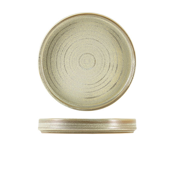 [BC-NPR-PMG21] Terra Porcelain Matt Grey Presentation Plate 20.5cm (Pack of 6)