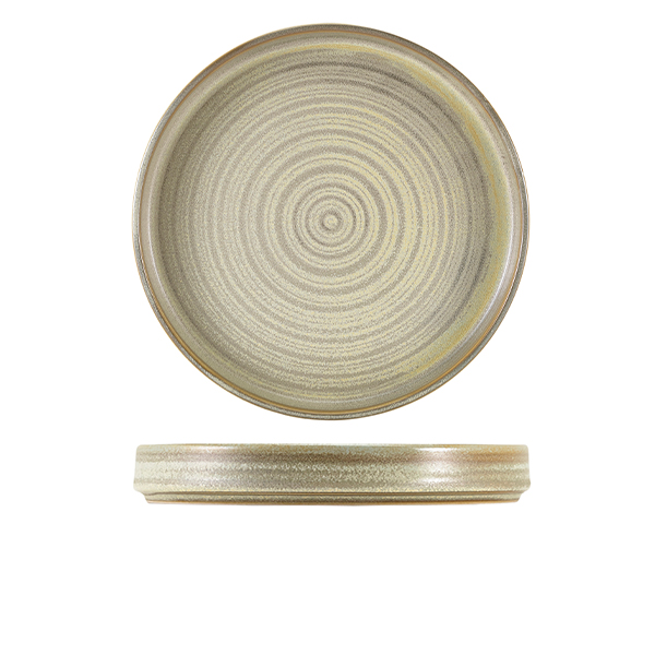 Terra Porcelain Matt Grey Presentation Plate 26cm (Pack of 6)