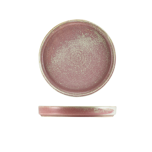 Terra Porcelain Rose Presentation Plate 18cm (Pack of 6)