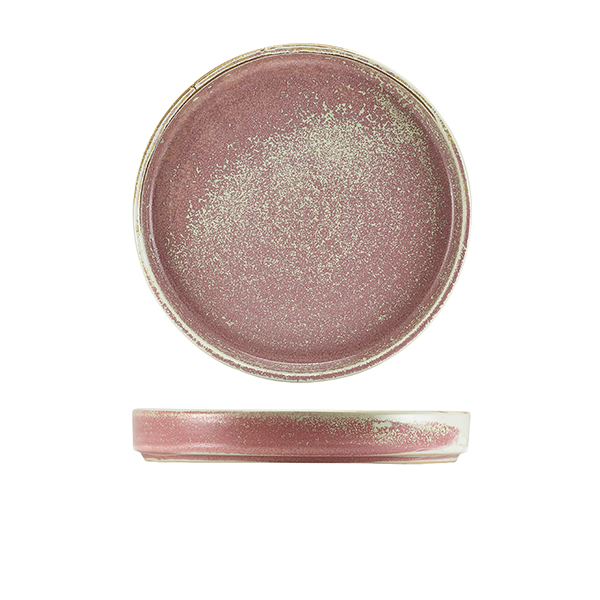 Terra Porcelain Rose Presentation Plate 20.5cm (Pack of 6)