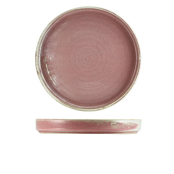 Terra Porcelain Rose Presentation Plate 26cm (Pack of 6)
